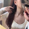 栢啟歆蝴蝶結耳釘 S999純銀銀針鏤空耳飾女輕奢百搭高級感時(shí)尚耳骨釘 蝴蝶結耳釘【一對】 曬單實(shí)拍圖