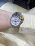 瑞士浪琴手表女士時(shí)尚奢華機械表十大品牌防水夜光鎢鋼適用男女表 L3137間金白面-女款 送手鏈皮表帶 曬單實(shí)拍圖