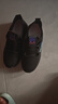 啄木鳥(niǎo)黑色廚房上班工作鞋防滑軟底休閑跑步運動(dòng)鞋老北京布鞋女春冬網(wǎng)鞋 黑紫 37 曬單實(shí)拍圖