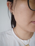 在野愛(ài)心耳釘女925銀針獨特日常高級輕奢氣質(zhì)小眾耳環(huán)設計感秋冬耳飾 黑色愛(ài)心耳釘925銀針 曬單實(shí)拍圖