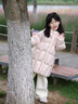 哈羅小黃鴨HAL.DUCK女童羽絨服粉色輕薄款冬裝兒童小女孩90白鴨絨中長(cháng)款 粉色羽絨服 90 cm 曬單實(shí)拍圖