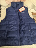 李寧童裝兒童羽絨馬甲男女大童85%絨子防潑水保暖坎肩170YMRV009-2 曬單實(shí)拍圖