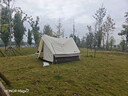 牧高笛（MOBIGARDEN）帳篷 戶(hù)外露營(yíng)防風(fēng)防曬營(yíng)地屋脊帳篷家庭棉布帳篷紀元190 象牙白 曬單實(shí)拍圖