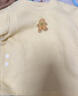 優(yōu)衣庫嬰幼兒寶寶壓線(xiàn)睡衣/長(cháng)袖起居服套裝25秋冬新款478439 41 杏黃色 90 曬單實(shí)拍圖