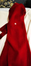 皮爾卡丹（pierre cardin）重工雙面羊毛大衣女長(cháng)款2025新款過(guò)膝高級感秋冬氣質(zhì)羊毛呢外套女 嘉興雙面呢大衣酒紅色【重工藝面料高級感】 L 濮院雙面絨大衣 女 125-145斤 曬單實(shí)拍圖