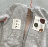babylove男女寶寶外套春秋洋氣百搭上衣兒童連帽運(yùn)動(dòng)服休閑外出服 淺麻灰 90 曬單實(shí)拍圖