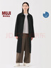 無印良品（MUJI）女式不易沾水防紫外線立領(lǐng)大衣防曬衣服女款25年早秋風(fēng)衣外套女裝 深棕色 S (155/80A) 曬單實拍圖