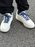 安踏男鞋活力板鞋冬季低幫薄底皮面防潑水小白鞋男休閑鞋學(xué)生運動(dòng)鞋子 【薄底高性?xún)r(jià)比-活力】象牙白/碧城藍-3 40 曬單實(shí)拍圖