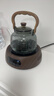 全度玻璃提梁壺家用小型電陶爐煮茶器燒水壺大容量保溫玻璃茶壺 提梁壺（煙灰色）+康米電陶 曬單實(shí)拍圖