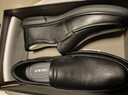 奧康（Aokang）官方春秋季流行商務(wù)休閑皮鞋男士舒適百搭一腳蹬鞋子男黑41碼 曬單實拍圖