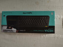 羅技（Logitech）K400Plus無(wú)線(xiàn)鍵盤(pán)觸控 安卓智能電視電腦筆記本辦公鍵盤(pán)  帶無(wú)線(xiàn)2.4G接收器 黑色【團單優(yōu)惠】 曬單實(shí)拍圖