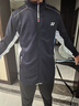 新款羽毛球服外套男女休閑運動(dòng)特別版長(cháng)袖套裝夾克比賽訓練服秋冬 Y01A男款藏青色-套裝 XL 曬單實(shí)拍圖