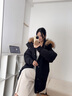 高梵黑金鵝絨服雪殼5.0男女同款2025新款情侶加厚貉子毛領(lǐng)羽絨服 黑色 S 曬單實(shí)拍圖