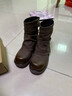 ZHR厚底短靴女加絨顯瘦堆堆褲管靴女增高英倫風(fēng)馬丁靴 KN191A棕色37 曬單實(shí)拍圖