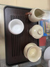 不拙汝窯三才蓋碗茶碗茶具一人飲防燙分茶器帶茶漏過(guò)濾網(wǎng)月禾三件套 曬單實(shí)拍圖