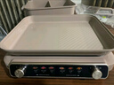 美的（Midea）電火鍋鴛鴦鍋火鍋專(zhuān)用鍋多功能鍋料理烤肉鍋分體式多功能一體電鍋0氟鈦陶電煮鍋HGS352866S 曬單實(shí)拍圖