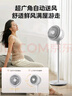 美的（Midea）【暴風(fēng)循環(huán)】空氣循環(huán)扇大風(fēng)量搖頭電風(fēng)扇家用臺式落地扇輕音臥室節能小風(fēng)扇柔風(fēng)輕羽扇 FGA24TQ 曬單實(shí)拍圖