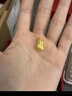 周六福（ZLF）      黃金吊墜福袋吊墜女款飾品代代平安 計價(jià) 足金 1.99g 曬單實(shí)拍圖