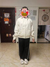 美特斯邦威女士2025春季新款時(shí)尚簡(jiǎn)約寬松針織連帽開(kāi)衫衛衣外套 曬單實(shí)拍圖