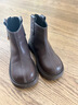 巴布豆（BOBDOG）女童馬丁靴女2025秋冬季新款兒童皮靴短靴大童保暖棉靴雪地靴子 棕色單里 31 內長(cháng)19.5cm 曬單實(shí)拍圖