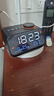 艾瑞曼新款FM收音機鬧鐘老人家用臥室床頭聲控LED溫度電子數字充電臺鐘 黑色 曬單實(shí)拍圖