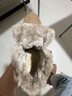 速達美（SUDAMEI）皮面防水加絨加厚黑色高幫棉鞋女冬季保暖大碼運動(dòng)鞋防滑工作鞋子 卡其（棉鞋旗艦版） 35 曬單實(shí)拍圖