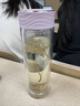 蘇泊爾（SUPOR）玻璃杯雙層高檔透明便攜男女士水杯辦公室過(guò)濾家用泡茶杯子 粉紫色【雙層防燙+茶漏】340ml 曬單實(shí)拍圖