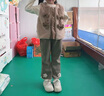 G.DUCKKIDS小黃鴨女童秋冬裝套裝6個(gè)月嬰兒衣服一歲女寶寶加厚馬甲三件套 深卡其布色 90 尺碼1~2歲【 80-90cm】 曬單實(shí)拍圖