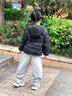 雪中飛兒童羽絨服女童輕薄外套2025秋冬季新款男童兩面穿羽絨保暖衣 冰藍色 130 曬單實(shí)拍圖