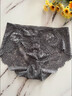 貓人（MiiOW）中高腰內褲女士2025新款高腰無(wú)痕高透氣簡(jiǎn)約蕾絲邊無(wú)痕三角短褲頭 膚色+黑色+深灰色+焦糖色 4條 XL 推薦體重【120-145斤】 曬單實(shí)拍圖