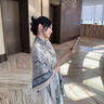 啄木鳥(niǎo)2025春夏新款棉麻大方巾女薄彩色圍巾出游拍照外搭空調房披肩 青藍【麥穗腰果花~130大方巾】 曬單實(shí)拍圖