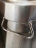 洛滑304不銹鋼油桶密封罐食品級運水桶大容量酒桶食用油儲存奶茶米桶 48L【304不銹鋼】35*54cm 4.2kg 曬單實(shí)拍圖