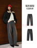森馬（Semir）牛仔褲女做舊寬松香蕉褲高街2025冬抓毛彎刀褲廢土風(fēng)109725124007 曬單實(shí)拍圖