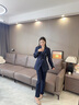 伊婭莎條紋小西裝外套女職業(yè)裝套裝時(shí)尚氣質(zhì)商務(wù)正裝通勤西服工裝工作服 藍(lán)條西裝+褲子 M 建議90-100斤 曬單實(shí)拍圖