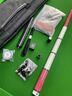 李斯鳳凰美式桿中式黑八臺球桿大頭黑8決金九球16彩桌球桿1/2分體球桿 李斯·凰光把+球桿配件+桿包（二選一） 搭配CT-2前肢 曬單實(shí)拍圖