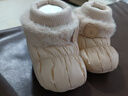 G.DUCKKIDS秋冬季嬰兒鞋子0-1歲男女寶寶6-12個(gè)月軟底加絨保暖加厚棉布腳套 小熊卡其色(加絨內里) 內長(cháng)13cm(建議0-12個(gè)月) 曬單實(shí)拍圖