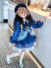 G.DUCKKIDS小黃鴨洛麗塔女童公主裙春秋款兒童生日蓬蓬裙朱迪兔子警官蛋糕裙 單裙子 110 尺碼4~5歲【100-110cm】 曬單實(shí)拍圖
