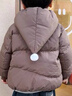 迷你巴拉[三防]迷你巴拉巴拉男女童羽絨服寶寶可愛(ài)造型連帽外套2025冬新品 咖啡50892 【三防高標絨】 110 【68g】 曬單實(shí)拍圖