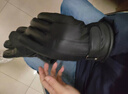 恒源祥羊皮毛一體真皮手套保暖加厚冬騎車(chē)東北羊毛摩托車(chē)防水防風(fēng)皮手套 雙手食指觸屏男款一 均碼 曬單實(shí)拍圖
