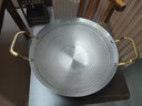 金疆不沾干鍋家用加厚不銹鋼麻辣香鍋卡磁爐酒精爐小火鍋商用油炸鍋 銀色干鍋 0cm 22cm直徑 曬單實(shí)拍圖