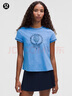lululemon丨Crewneck 女士網(wǎng)球圓領(lǐng)短袖 T 恤 *圖案款 LW3JR4S 泳池派對(duì)藍(lán)/恣意藍(lán) M 曬單實(shí)拍圖