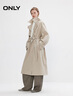 ONLY2025夏季新款雙排扣長(cháng)袖松弛插肩廓形風(fēng)衣外套女|125336006 C13心羽灰色 S 曬單實(shí)拍圖