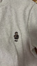 Teenie Weenie小熊女裝T恤2025秋季新款柔軟舒適小高領(lǐng)長(zhǎng)袖打底衫 燕麥色 M 曬單實(shí)拍圖