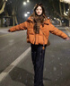 鴨鴨官方正品短款羽絨服女士2025年新品小個(gè)子潮流寬松連帽面包服外套 日光橘色 M (160) 【建議105-125斤】 曬單實(shí)拍圖