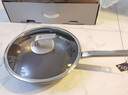 三頭鷹無(wú)涂層鈦不粘鍋純鈦炒鍋平底煎鍋耐高溫炒菜鍋燃氣灶電磁爐通用鍋 純鈦不粘炒鍋MTiW32 32cm 曬單實(shí)拍圖