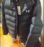 安德瑪（UNDERARMOUR）UA Core Down男子連帽訓練運動(dòng)短款鴨絨羽絨服6001970 黑色001 L 曬單實(shí)拍圖