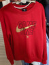 NIKE3BRAND 耐克男女童純棉紅色拜年服衛衣舒適毛圈兒童上衣內搭 曬單實(shí)拍圖