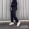 栗譜英倫雅痞男裝西褲男咖色高級感痞帥正裝商務(wù)夏季西裝褲垂感直筒褲 K32-黑色 31 （建議120-130斤） 曬單實(shí)拍圖
