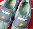 adidas「面包鞋」PUFFYLETTE經(jīng)典運(yùn)動(dòng)棉鞋男女秋冬阿迪達(dá)斯三葉草 綠/深灰   43 曬單實(shí)拍圖