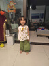 G.DUCKKIDS小黃鴨童裝兒童衣服女童套裝夏季2024新款小女孩飛袖山本褲兩件套 圓點(diǎn)娃娃衫套裝 110 (建議100cm 4-5歲左右)cm 曬單實(shí)拍圖